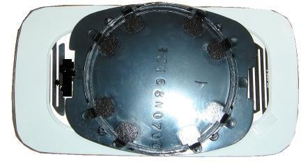 Vetro Specchio Piastra Retrovisore per Alfa Romeo 145 146 1994-2001 Blu Destro