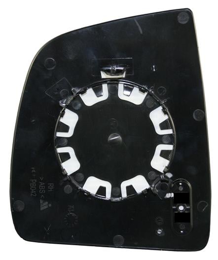 Vetro Specchio Piastra Retrovisore per Fiat Doblo Dal 2010 Destro