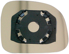 Vetro Specchio Piastra Retrovisore per Fiat Panda 2009-2012 Destro