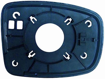 Vetro Specchio Piastra Retrovisore per Hyundai I10 2008-2010 Destro