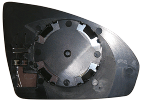 Vetro Specchio Piastra Retrovisore per Smart Fortwo 2007-2014 Destro