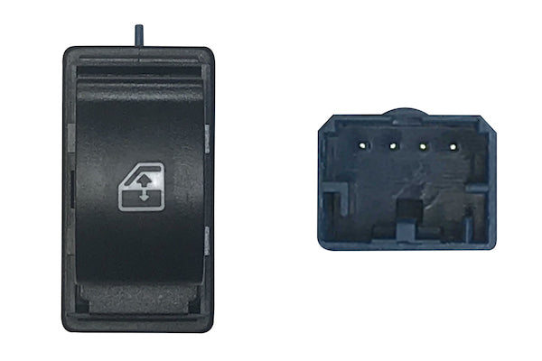 Pulsante Alzacristalli Porta Anteriore Destra 4 Pin per Peugeot Bipper Dal 2008