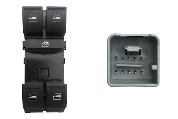 Blocco Comandi Alzacristalli Porta Anteriore Sinistra per Seat Leon 2005-2013