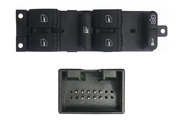 Blocco Comandi Alzacristalli Anteriore Sinistra per Skoda Octavia 1996-2005