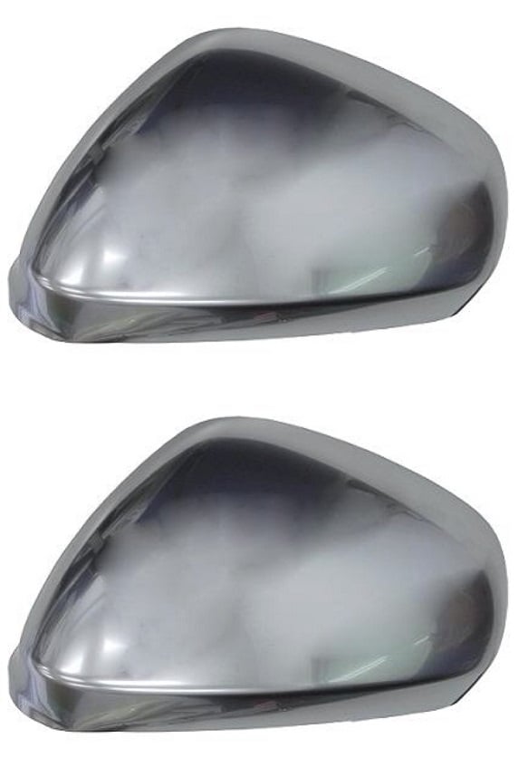 Coppia Calotte Retrovisore per Alfa Romeo Mito Dal 2008 Cromate Satinate