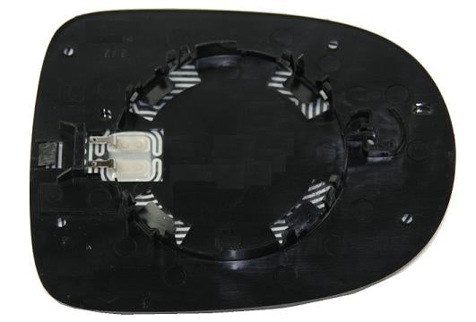 Vetro Specchio Piastra Retrovisore per Renault Clio 2009-2012 Termico Destro