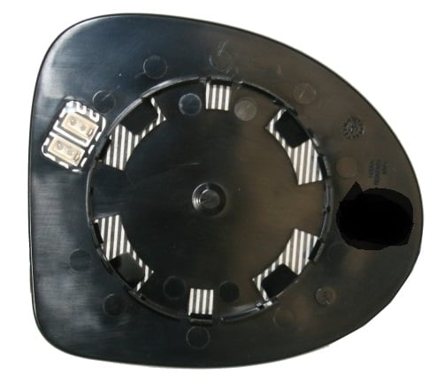 Vetro Specchio Piastra Retrovisore per Renault Twingo 2007-2011 Termico Destro