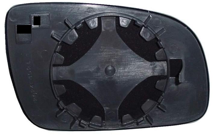 Vetro Specchio Piastra Retrovisore per Volkswagen Polo 1999-2001 Destro