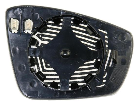 Vetro Specchio Piastra Retrovisore per Volkswagen Polo 2009-2017 Termico Destro