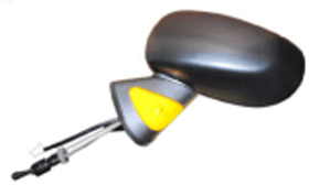 Specchietto Retrovisore per Renault Modus 2004-2008 Meccanico Nero Sinistro
