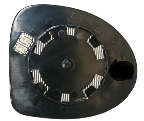Vetro Specchio Piastra Retrovisore per Renault Twingo 2007-2011 Termico Sinistro