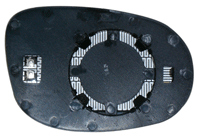 Vetro Specchio Piastra Retrovisore per Ford Ka Dal 2009 Termico Sinistro