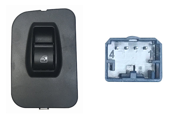 Pulsantiera Alzacristalli Porta Anteriore Destra per Citroen Nemo Dal 2008