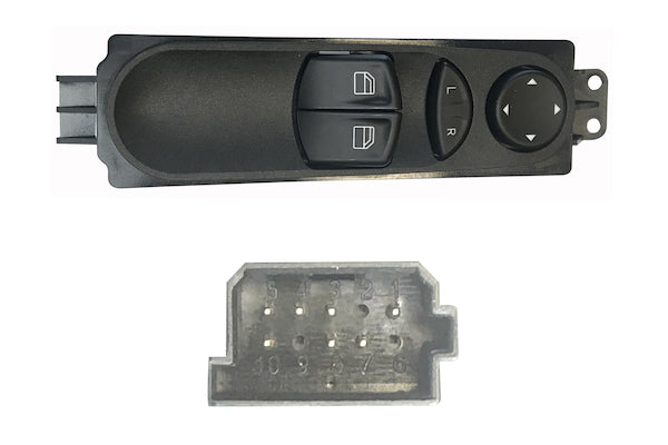 Pulsantiera Alzacristalli Porta Anteriore Sinistra per Mercedes Viano 2004-2010