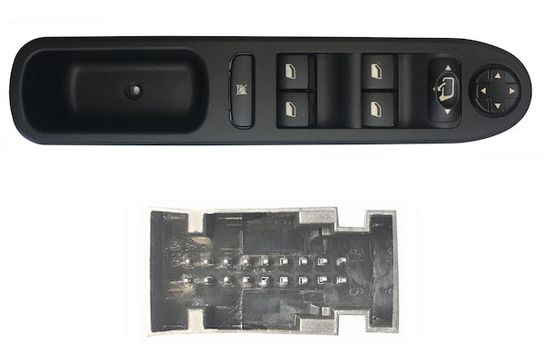 Pulsantiera Alzacristalli Porta Anteriore Sinistra per Peugeot 207 Dal 2006