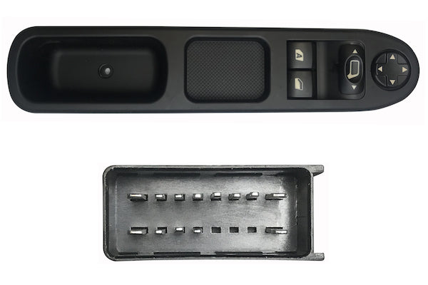 Pulsantiera Alzacristalli Porta Sinistra 2 Interruttori per Peugeot 207 Dal 2006