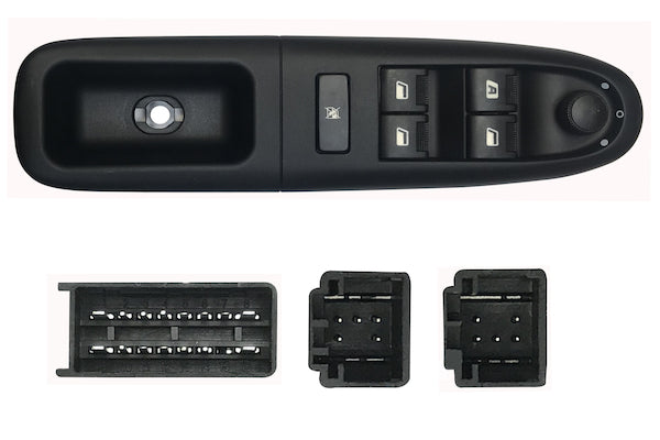 Pulsantiera Alzacristalli Porta Anteriore Sinistra per Peugeot 406 1995-2004