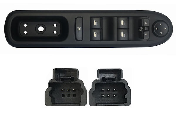 Pulsantiera Alzacristalli Porta Anteriore Sinistra per Peugeot 407 2004-2012