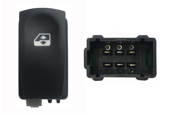 Interruttore Alzacristalli Porta Destra Sinistra per Renault Clio 2005-2012