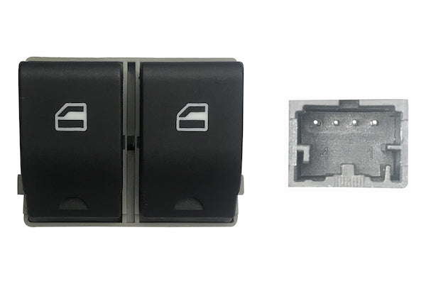 Blocco Comandi Alzacristalli Porta Anteriore Sinistra per Seat Ibiza 2002-2008