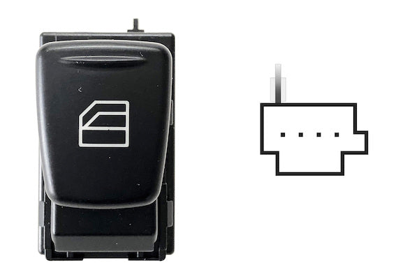 Interruttore Pulsante Alzacristalli Porta Sinistra per Smart Fortwo 2007-2015