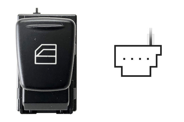 Interruttore Pulsante Alzacristalli Porta Destra per Smart Fortwo 2007-2015