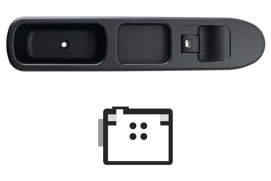 Pulsantiera Alzacristalli Porta Anteriore Destra per Peugeot 207 Dal 2006