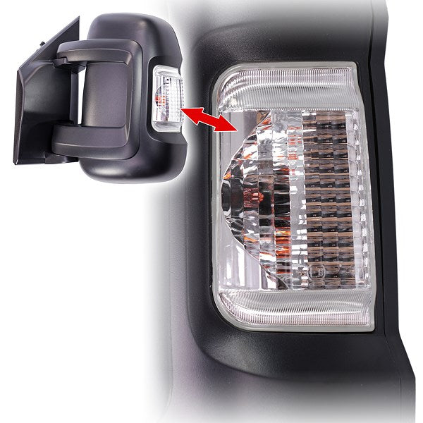 Specchietto Retrovisore per Peugeot Boxer Dal 2006 Manuale Sinistro Corto