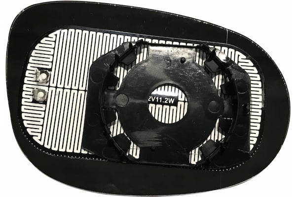 Vetro Specchio Piastra Retrovisore per Lancia Delta Dal 2008 Termico Sinistro