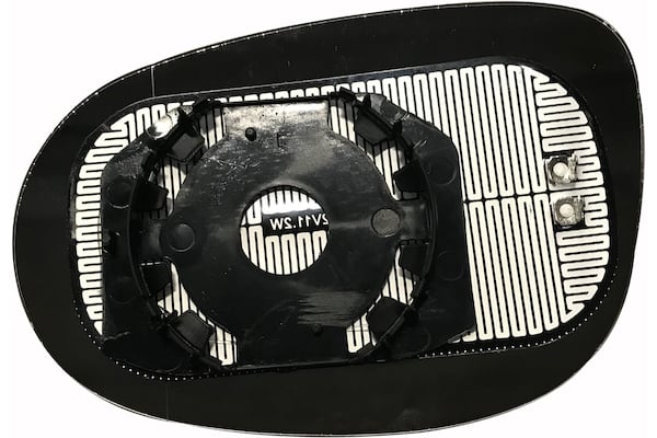 Vetro Specchio Piastra Retrovisore per Lancia Delta Dal 2008 Termico Destro