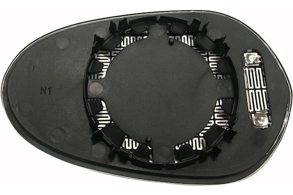 Vetro Specchio Piastra Retrovisore per Lancia Y Ypsilon 2003-2009 Termico Destro