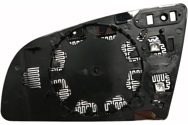 Vetro Specchio Piastra Retrovisore per Audi A4 2000-2004 Termico Destro
