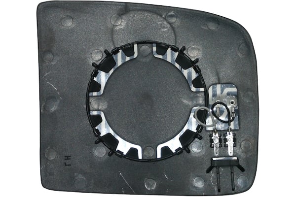Vetro Specchio Piastra Retrovisore per Fiat Scudo 2007 Doppio V. Termico Destro