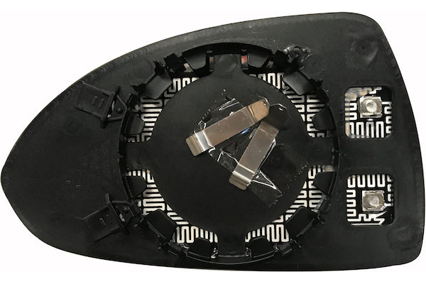 Vetro Specchio Piastra Retrovisore per Opel Corsa D 2006-2014 Termico Destro
