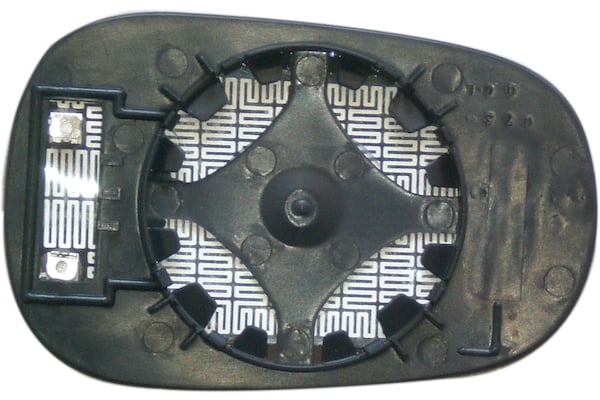 Vetro Specchio Piastra Retrovisore per Renault Clio 2001-2005 Termico Sinistro