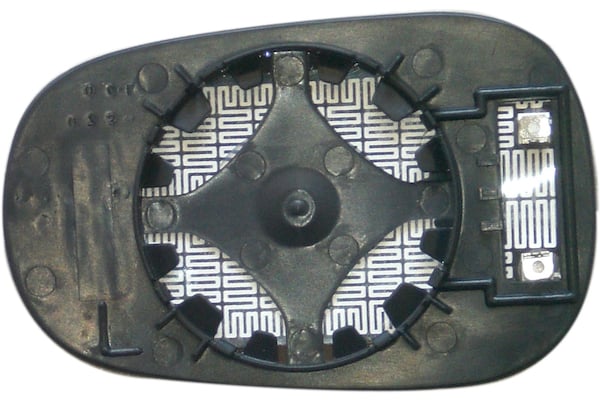 Vetro Specchio Piastra Retrovisore per Renault Clio 2001-2005 Termico Destro