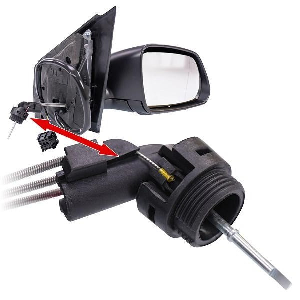 Specchietto Retrovisore per Volkswagen Polo 2005-2009 Meccanico Destro