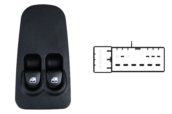 Pulsanteria Comandi Alzacristalli 10 Pin per Lancia Y Ypslion 2003-2012