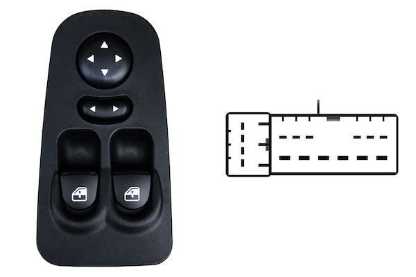 Pulsanteria Comandi Alzacristalli 16 Pin per Lancia Y Ypslion 2003-2012