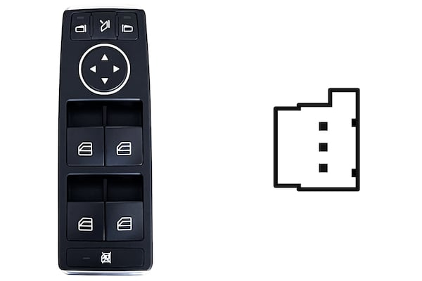 Pulsantiera Comandi Alzacristalli per Mercedes Classe B T246 2011-2019