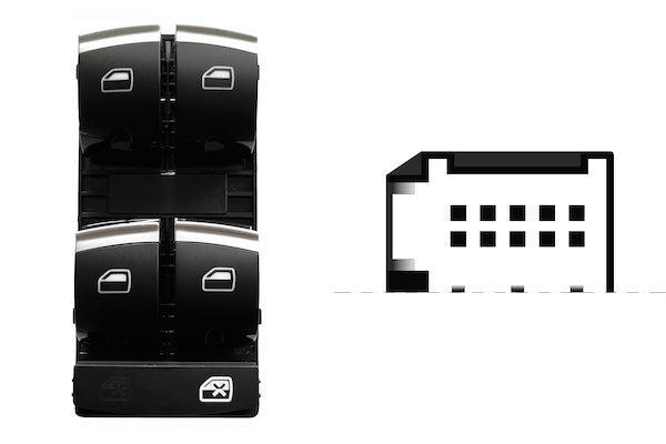 Blocco Comandi Alzacristalli Porta Anteriore Sinistra per Audi Q7 2005-2011