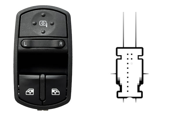 Blocco Comandi Alzacristalli Porta Anteriore Sinistra per Opel Corsa D 2006-2014