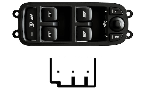 Blocco Comandi Alzacristalli Anteriore Sinistra per Volvo S80 Dal 2013-2016
