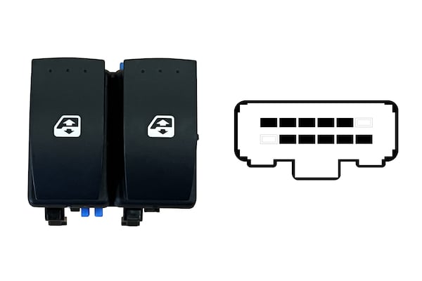 Blocco Comandi Alzacristalli Porta Anteriore Destra Per Renault Master 2010-2020