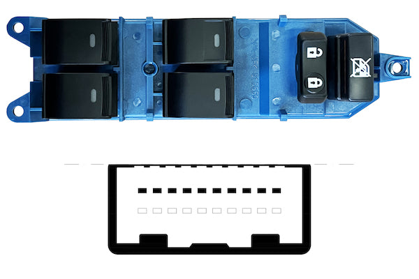 Blocco Comandi Alzacristalli Porta Anteriore Destra Per Toyota Avensis 2009-2015