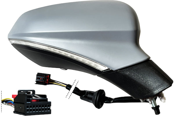 Specchietto Retrovisore Richiudibile per Seat Leon Dal 2020 13 Pin Destro