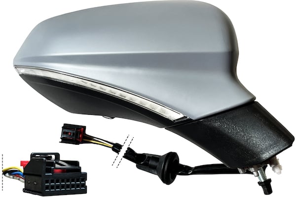 Specchietto Retrovisore Richiudibile per Seat Leon Dal 2020 13 Pin Sinistro