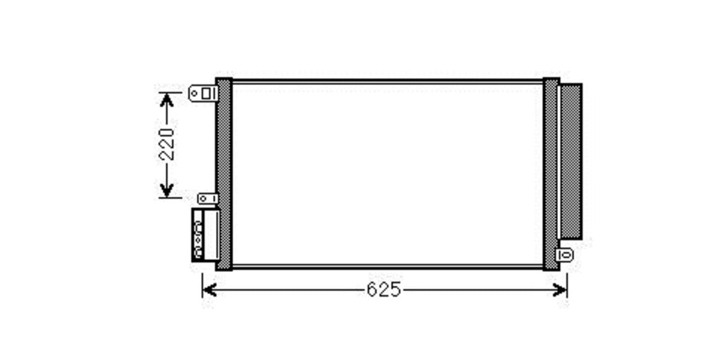 Condensatore Per Alfa Romeo Mito (AA210C001)