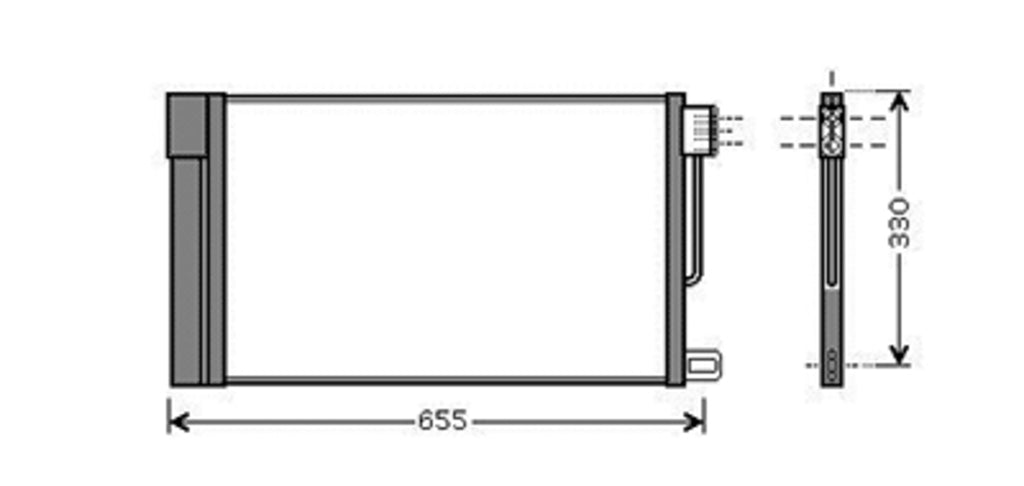 Condensatore Per Alfa Romeo Giulietta (AA344C003)