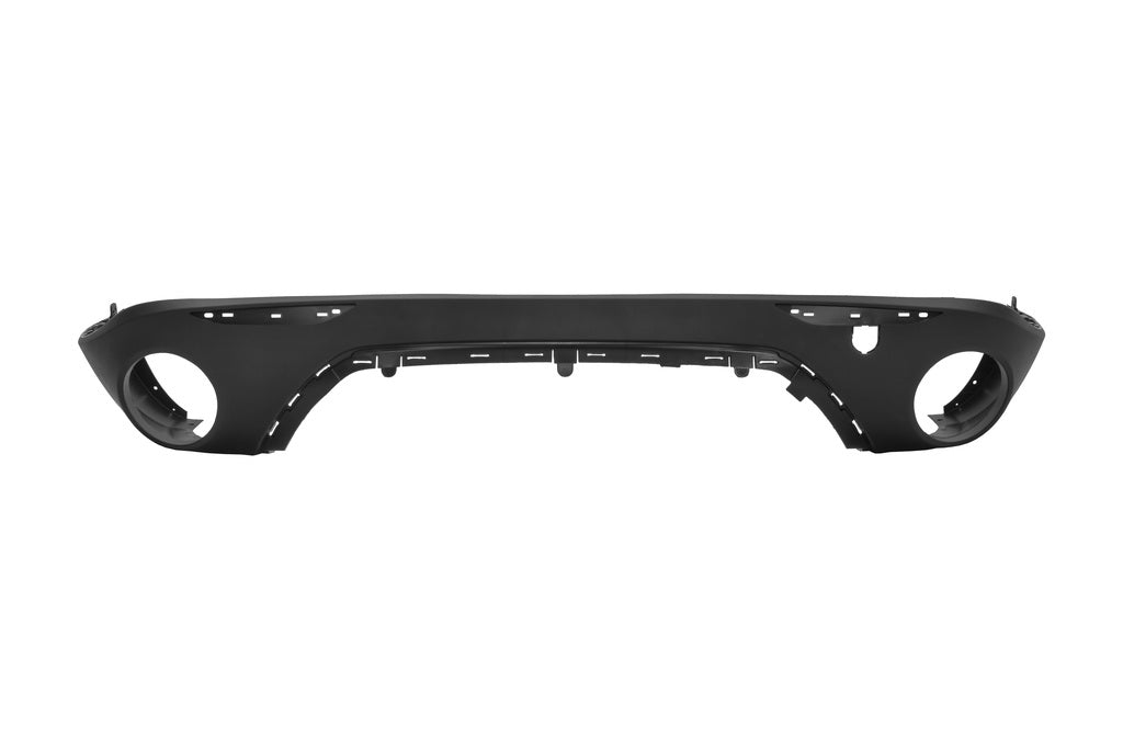 Spoiler Paraurti Posteriore-Nero-Goffrato-Con Scarico Singolo A Destra E A Sinistra Per Alfa Romeo Stelvio (AA7101851)